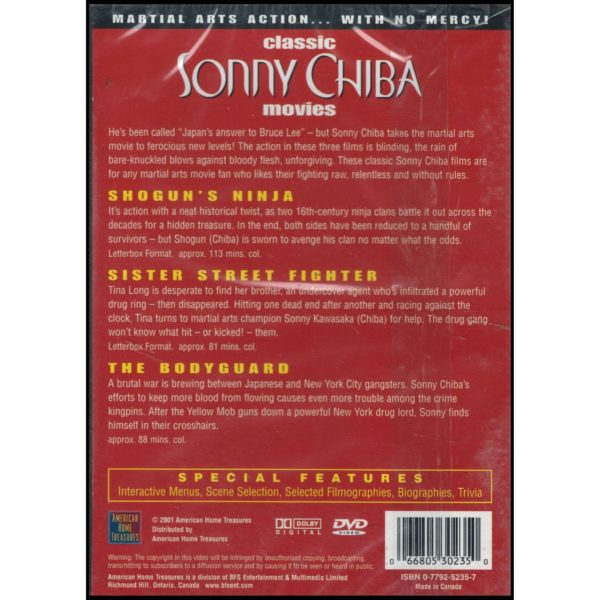 Classic Sonny Chiba Movies (Shogun's Ninja / Sister Street Fighter / The Body Guard) (DVD)