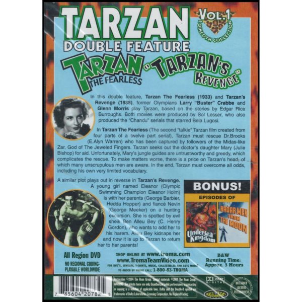 Tarzan Double Feature-Tarzan's Revenge/ Tarzan the Fearless (DVD)