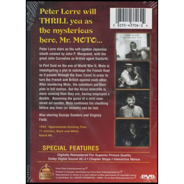 Mr. Moto's Last Warning (DVD)