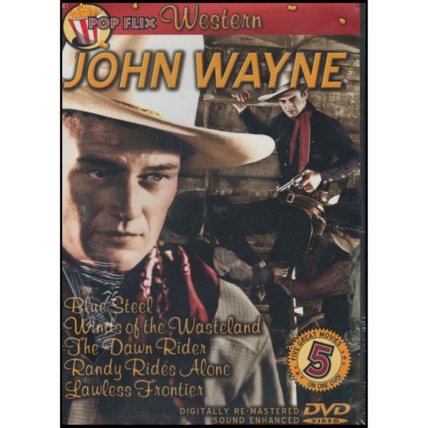John Wayne 5 Western Features:  Blue Steel, Winds of the Wasteland, The Dawn Rider, Randy Rides Alone, Lawless Frontier: Vol. 1 (DVD)