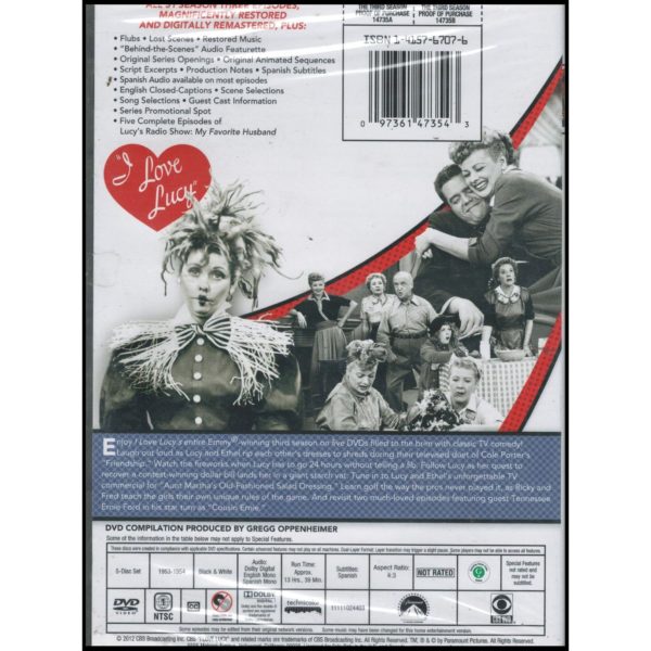 I Love Lucy: Season 3 (DVD)
