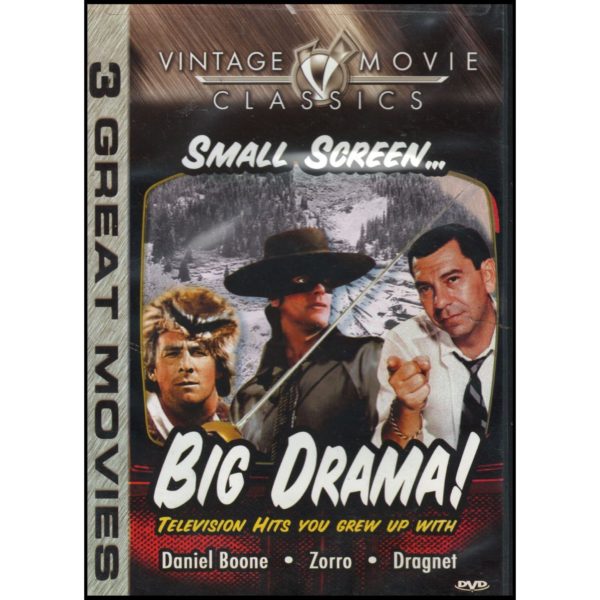 Small Screen...Big Drama! Daniel Boone, Zorro, Dragnet (DVD)