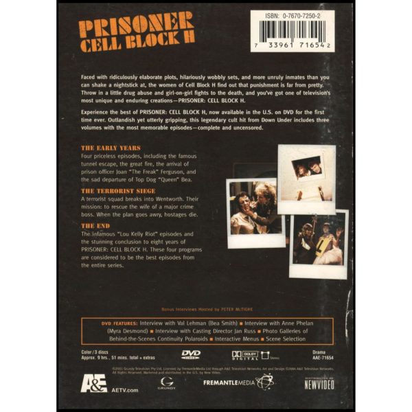 Prisoner Cell Block H, Set 1 - 3 Disk Set (DVD)