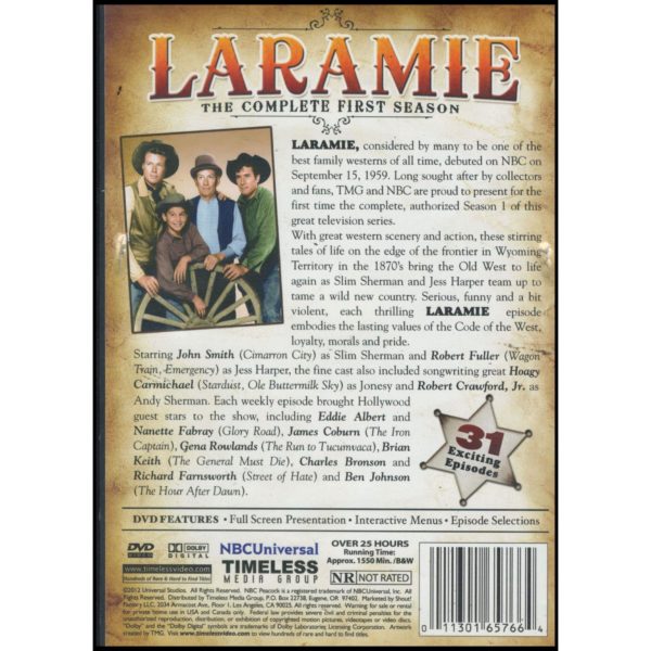 Laramie: Season One: 6 Disk Set (DVD)