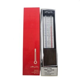 Vintage 1960's Airguide Indoor-Outdoor Thermometer Woodgrain # 421W