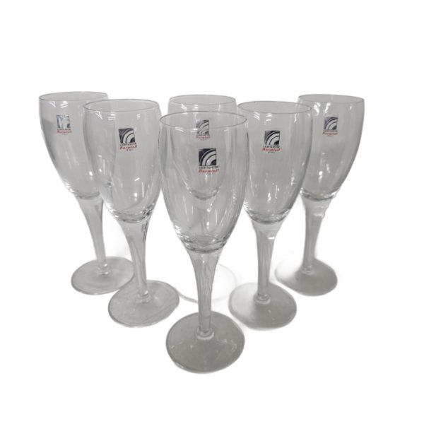 Bormioli Michelangelo Light & Music Champagne Flute Crystal Glass Set of 6 Italy