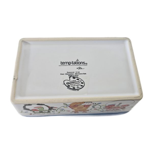Temptations by Tara Whimsical Chef Friends Mini Loaf Pan Holiday Bakeware 12 oz (Blue)