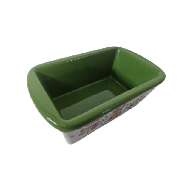 Temptations by Tara Whimsical Chef Friends Mini Loaf Pan Holiday Bakeware 12 oz (Green)