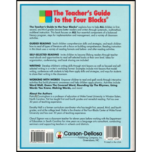 Teacher's Guide to the Four Blocks®, Grades 1 - 3 (Paperback)