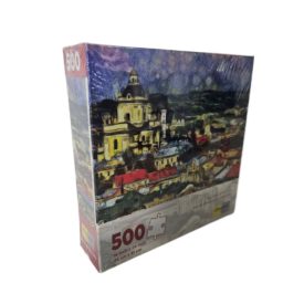 Condord Puzzle Co "Top View of Old City" 500 Piece Puzzle Van Gogh Style Art