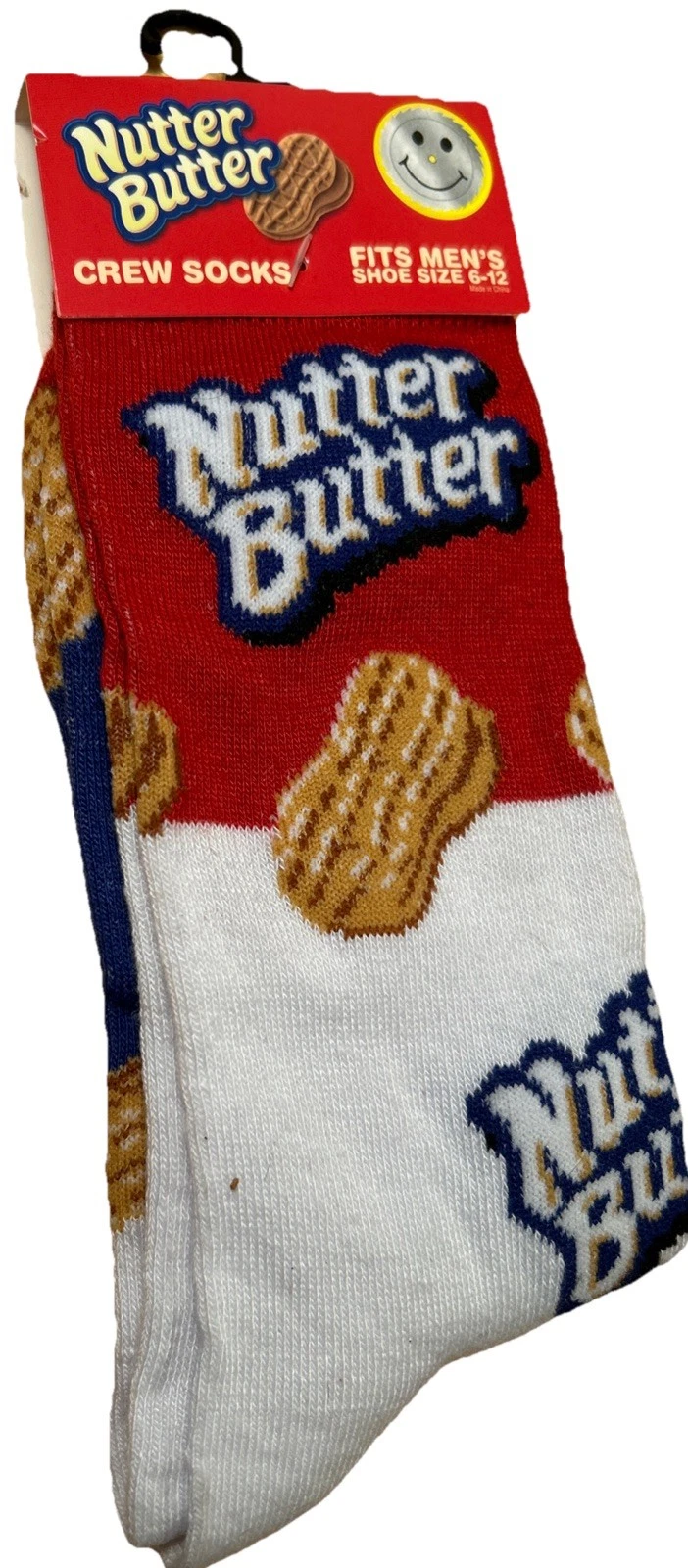 Nutter Butter Men's Novelty Crew Socks Size 6-12