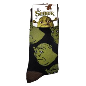 DreamWorks Shrek Adult Mens Novelty Crew Cut Socks Size 8-12