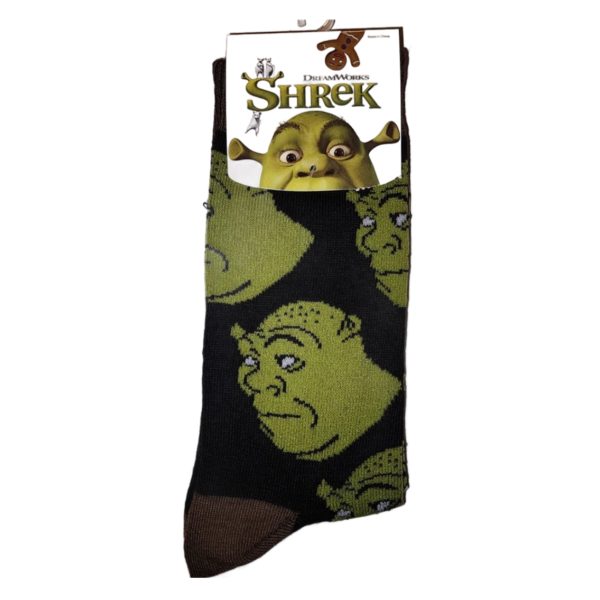 DreamWorks Shrek Adult Mens Novelty Crew Cut Socks Size 8-12