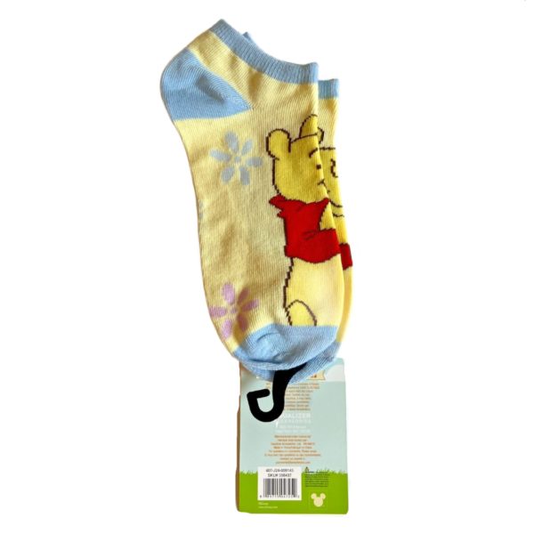 Disney Easter Winnie The Pooh Adult Novelty No-Show Socks Womens Size 9-11
