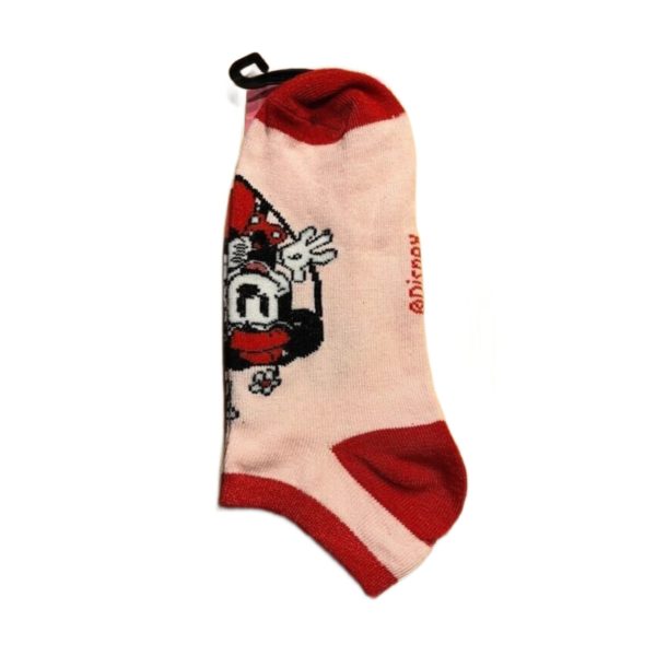 Disney Valentine's day Mickey & Minnie Adult Novelty No-show Socks Womens Size 9-11