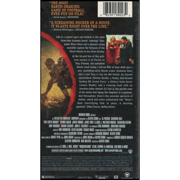 Any Given Sunday (VHS Tape)