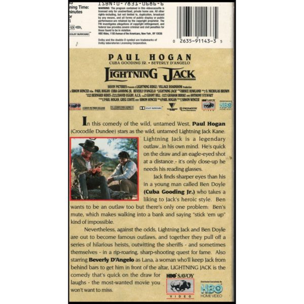 Lightning Jack (VHS Tape)