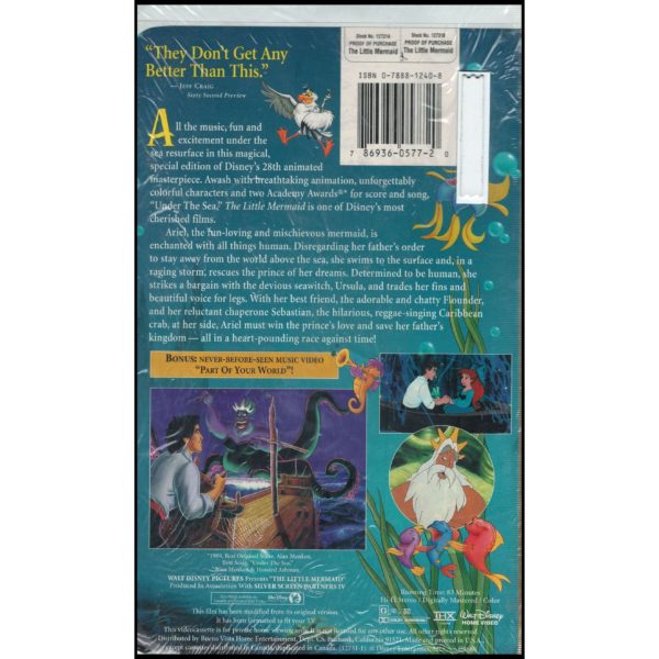 The Little Mermaid (Fully Restored Special Edition) (VHS Tape)