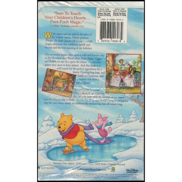 Winnie the Pooh - Seasons of Giving (VHS Tape)