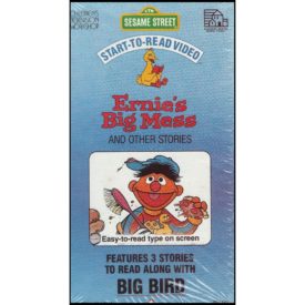 Sesame Street Start-To-Read Video: Ernie's Big Mess & Other Stories (VHS Tape)