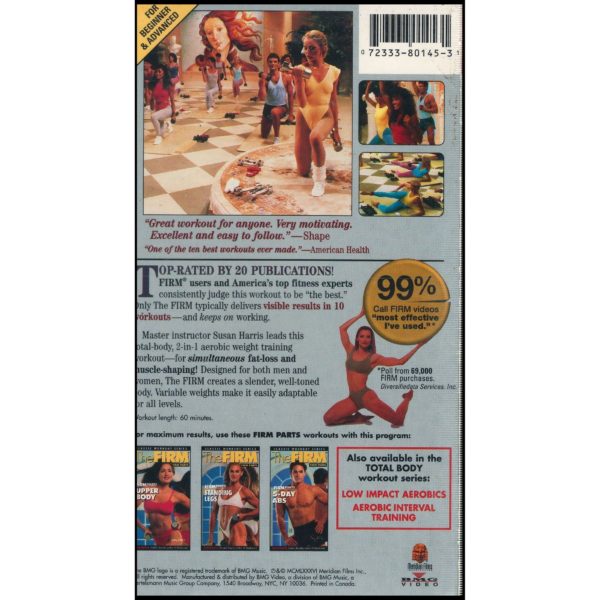The Firm - Total Body Aerobic Workout With Weights: Body Sculpting Basics with Susan Harris Video (VHS Tape)
