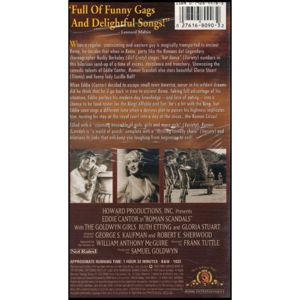 Roman Scandals (VHS Tape)