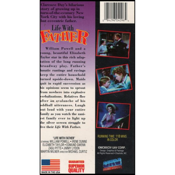 Life With Father (VHS Tape)