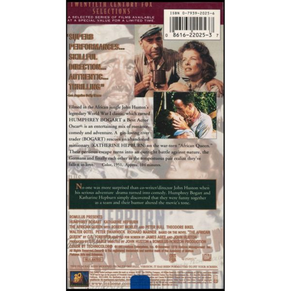 The African Queen (VHS Tape)