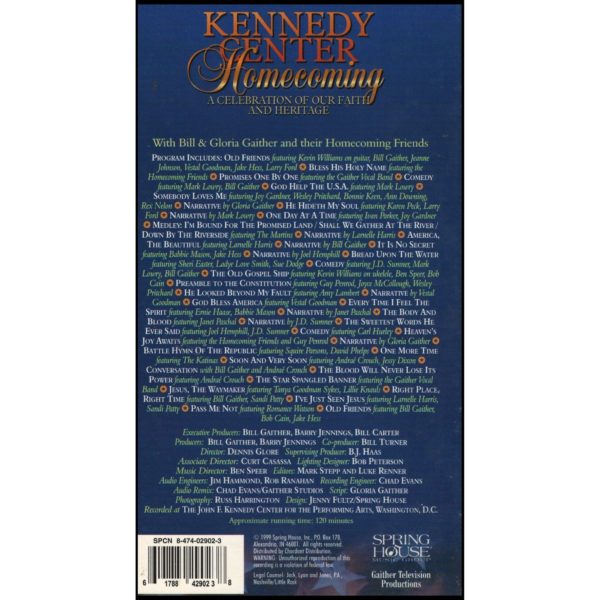 Kennedy Center Homecoming (VHS Tape)