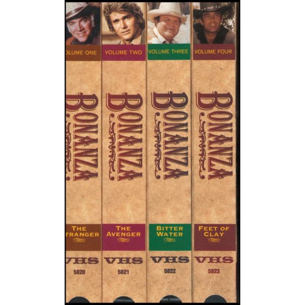 Bonanza 4 Tape Set: The Stranger, the Avenger, Bitter Water, Feet of Clay (VHS Tape)