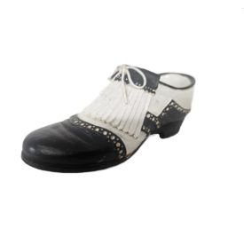 Vintage Russ Berrie Black & White Golf Shoe Paperweight