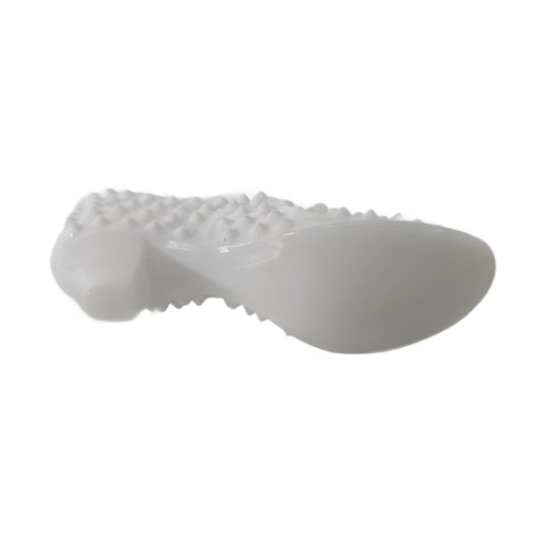 Vintage Fenton Glass Shoe Slipper Hobnail Milk Glass Cat Head