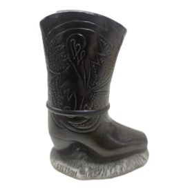 Vintage Stetson Cowboy Boot Ceramic Tealight Candle Holder 5 Inch