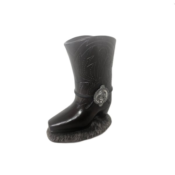 Vintage Stetson Cowboy Boot Ceramic Tealight Candle Holder 5 Inch