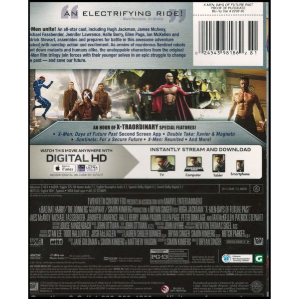 X-Men Days of Future Past (Blu-Ray)