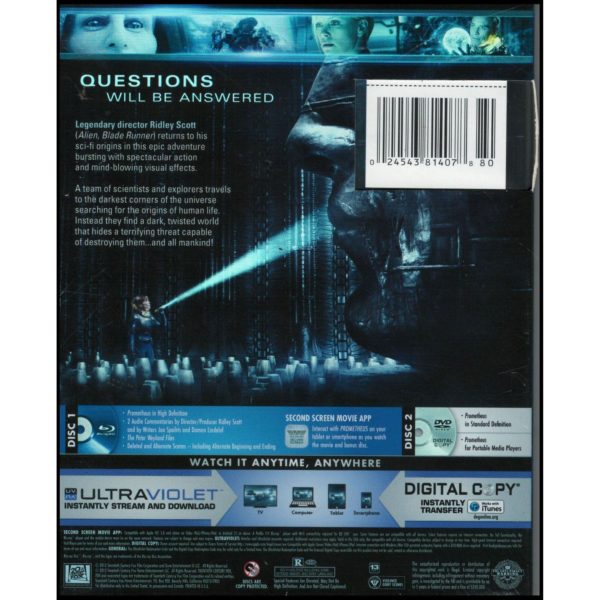 Prometheus (Blu-ray/ DVD + Digital Copy) (Blu-Ray)