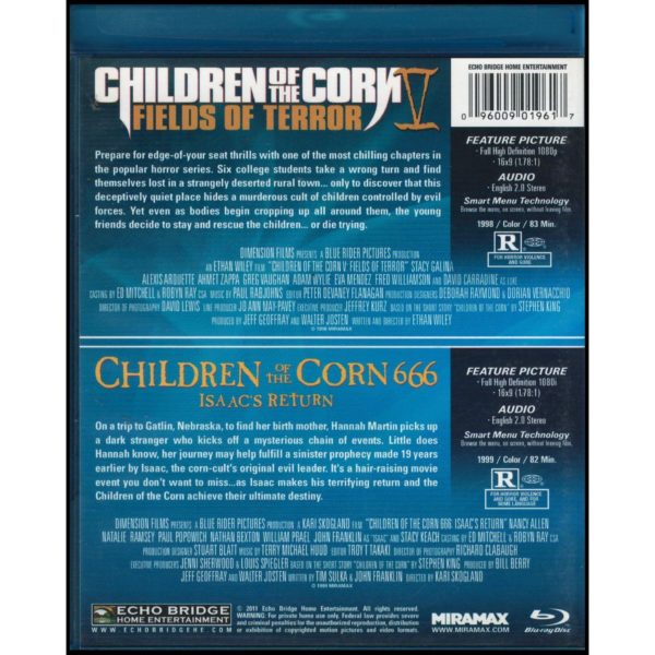 Children of the Corn V: Fields of Terror / Children of the Corn 666: Isacc's Return (Double Feature) (Blu-Ray)