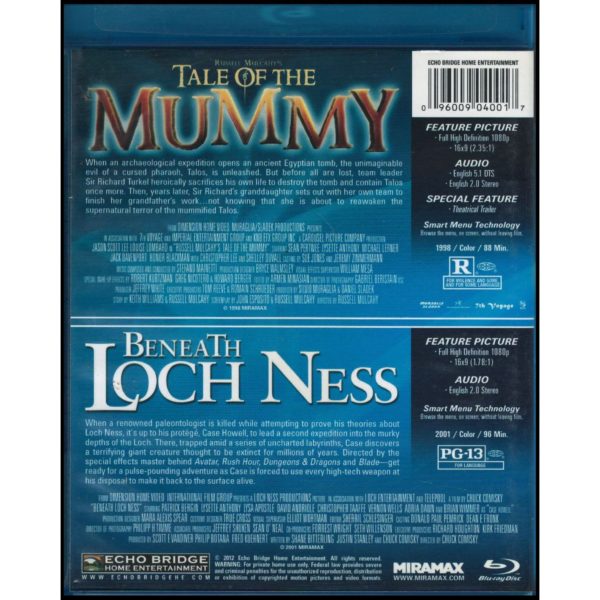 Double Feature: Russell Mulcahy's Tale of the Mummy / Beneath Loch Ness (Blu-Ray)
