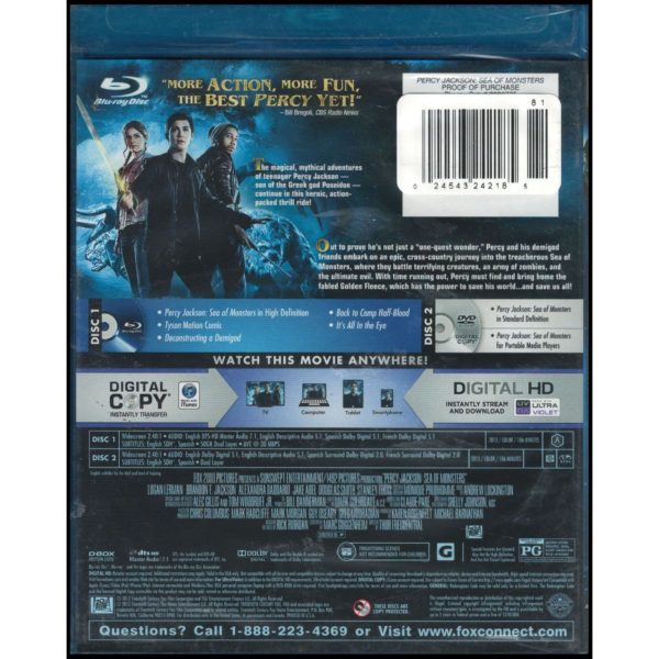 Percy Jackson: Sea of Monsters (Blu-Ray)