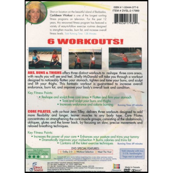 Caribbean Workout: Abs, Buns & Thighs/Core Pilates (2 DVD Set) (DVD)
