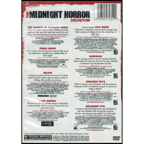 8-Movie Pack Midnight Horror Collection V.1 (DVD)