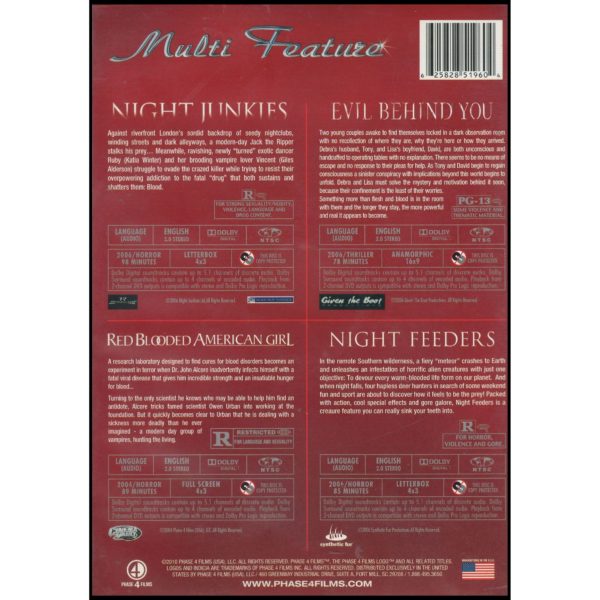Night Junkies / Evil Behind You / Red Blooded American Girl / Night Feeders (DVD)