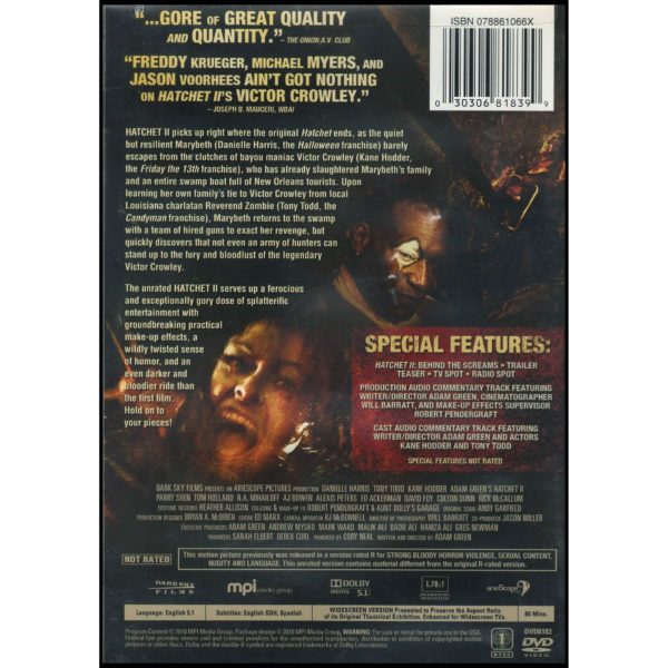 Hatchet II (Unrated Director's Cut) (DVD)