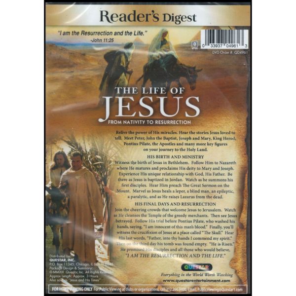 The Life of Jesus Nativity to Resurrection(DVD)