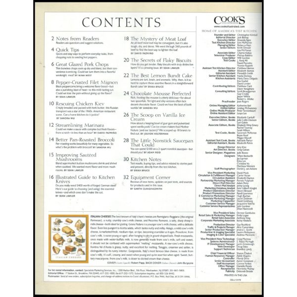 Cook's Illustrated: Promotional Issue (Back Issue) (Paperback)