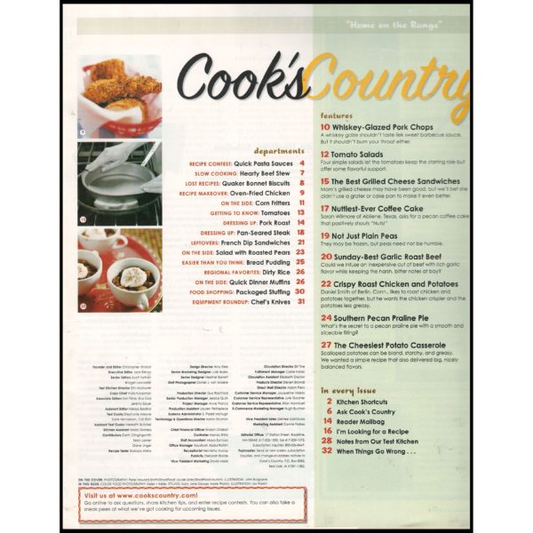 Cook's Illustrated: Cook's Country - BBQ & More (Back Issue) (Paperback)