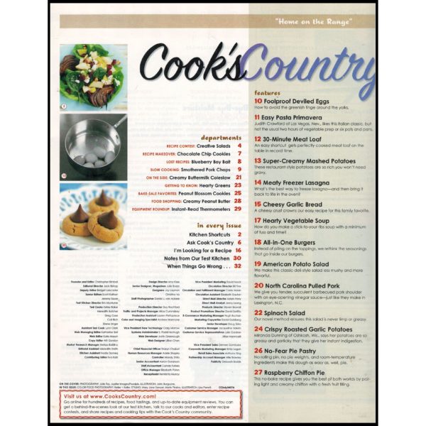 Cook's Illustrated: Cook's Country - Oven-Fried Chicken & More (Back Issue) (Paperback)