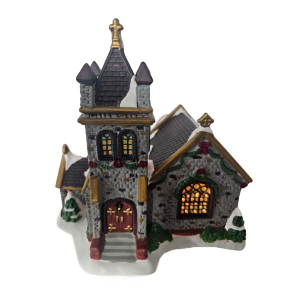 Lemax 2002 Carole Towne "All Saints Cathedral" Porcelain Lighted House