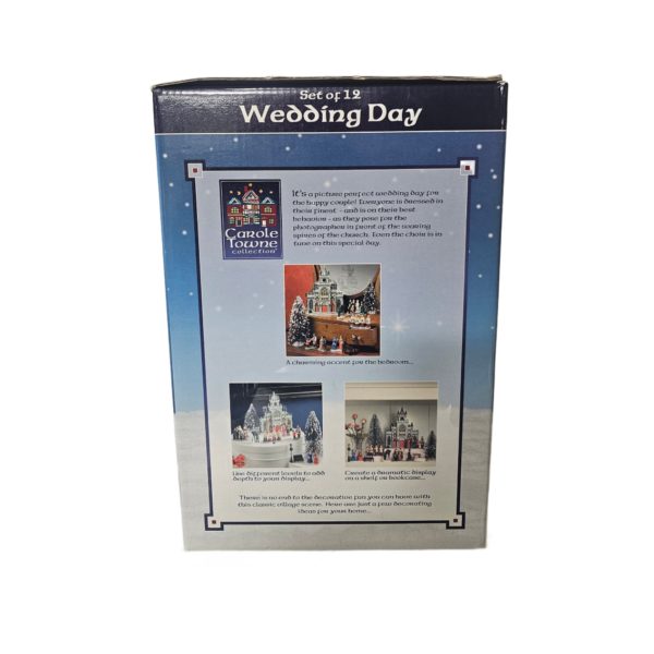 Lemax 2002 Carole Towne 1800's "Wedding Day" Set of 12 Porcelain Lighted St John Church