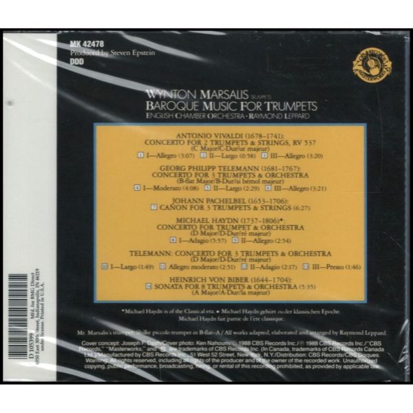 Baroque Music for Trumpets (Music CD)